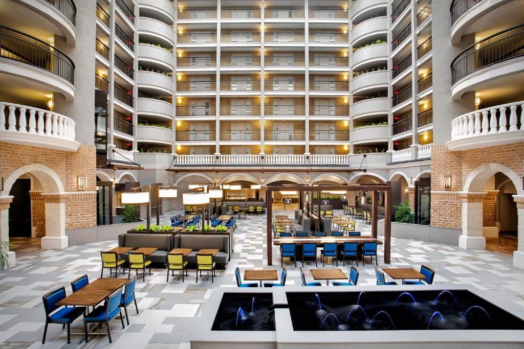 Seminar hotel lobby at Embassy Suites Orlando