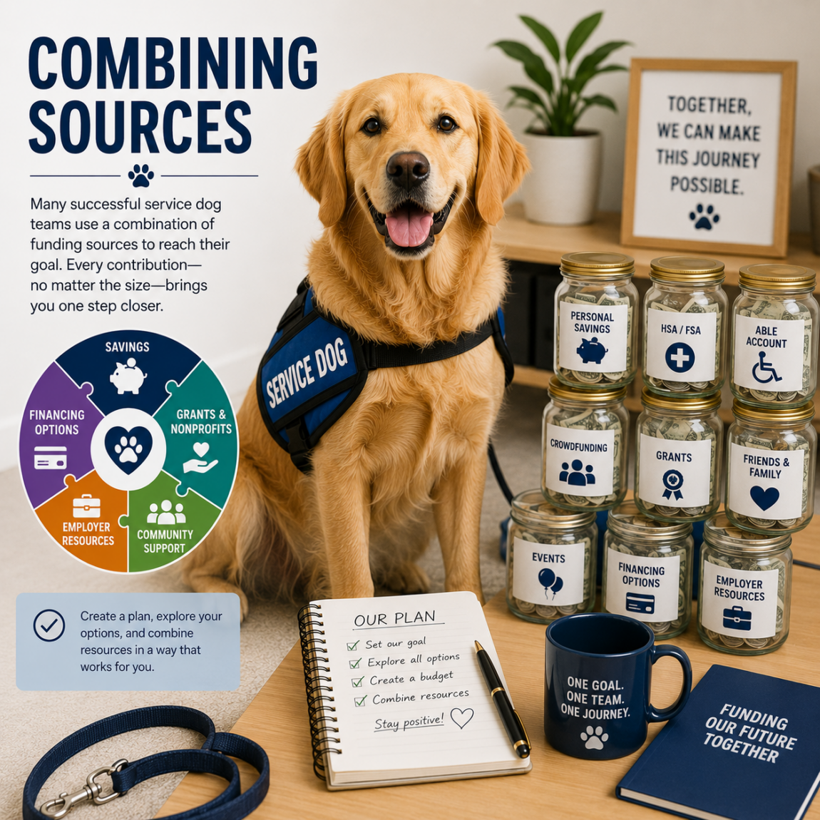 Funding Service Dog Training 14 Combining Sources