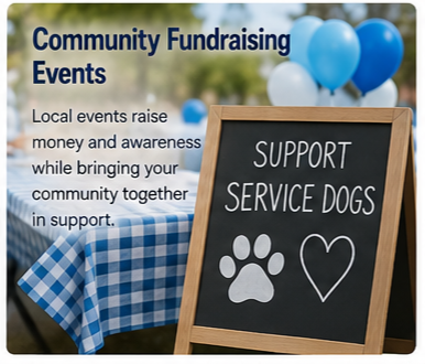 Funding Service Dog Training 9 Community Fundraising Events